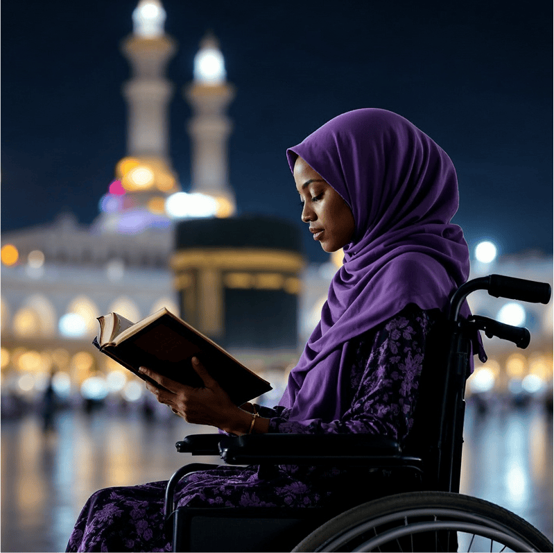 Wheelchair donation in Makkah