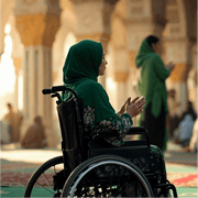 Wheelchair donation in Madinah